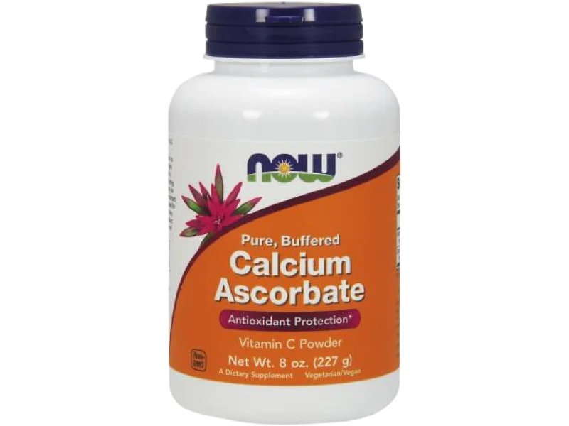 NOW FOODS Witamina C (askorbinian wapnia), proszek, 890 mg, 227 g