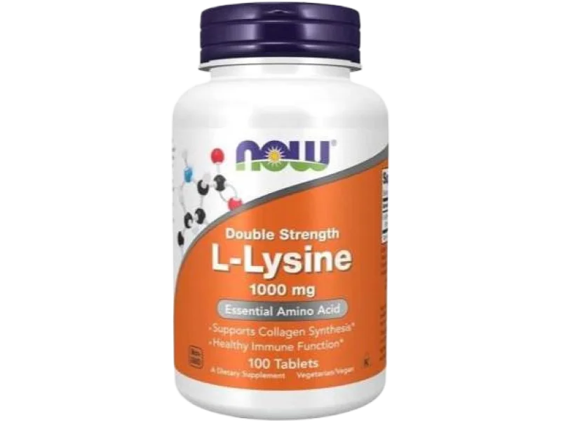NOW L-Lysine (L-Lizyna), tabletki, 1000 mg, 100 tabl.