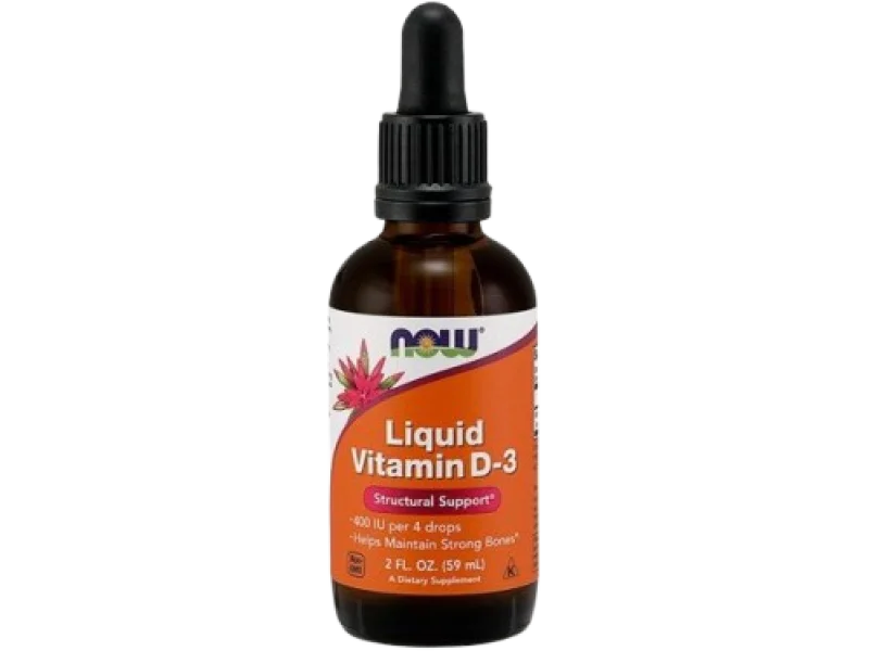 NOW Liquid Vitamin D3, płyn, 10 mcg, 59 ml