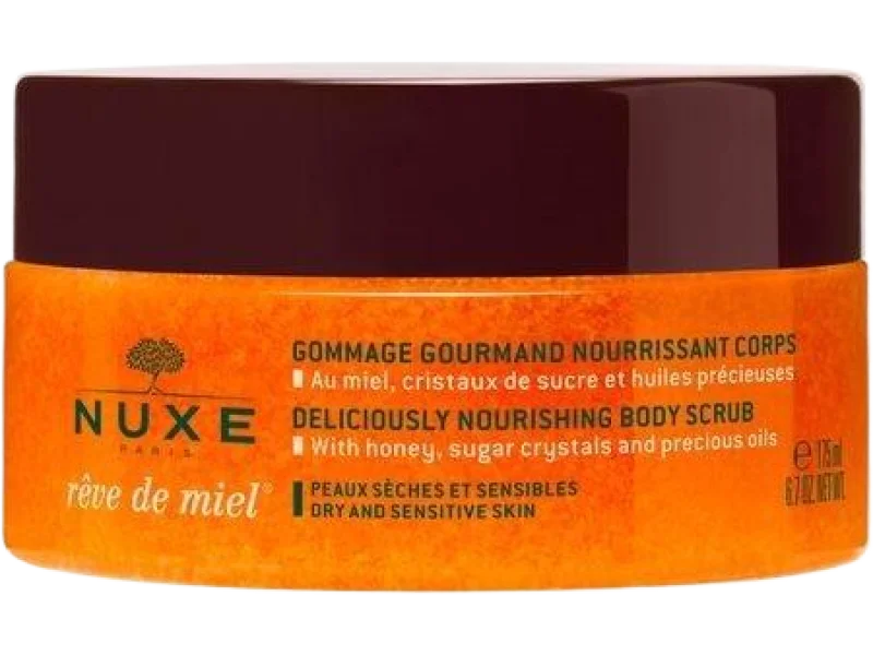NUXE REVE DE MIEL odżywczy peeling do ciała, 175 ml
