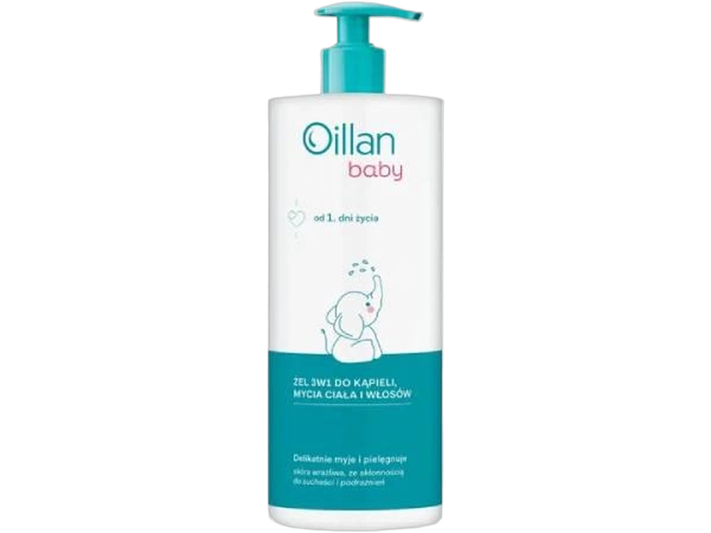 Oillan Baby do kąpieli, mycia ciała i włosów, żel, 750 ml