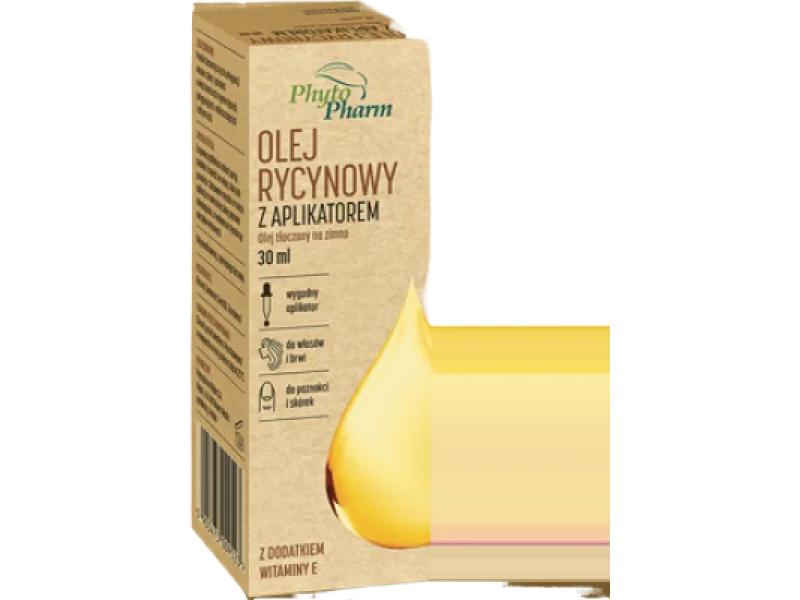Olej rycynowy z aplikatorem, olejek, 30 ml