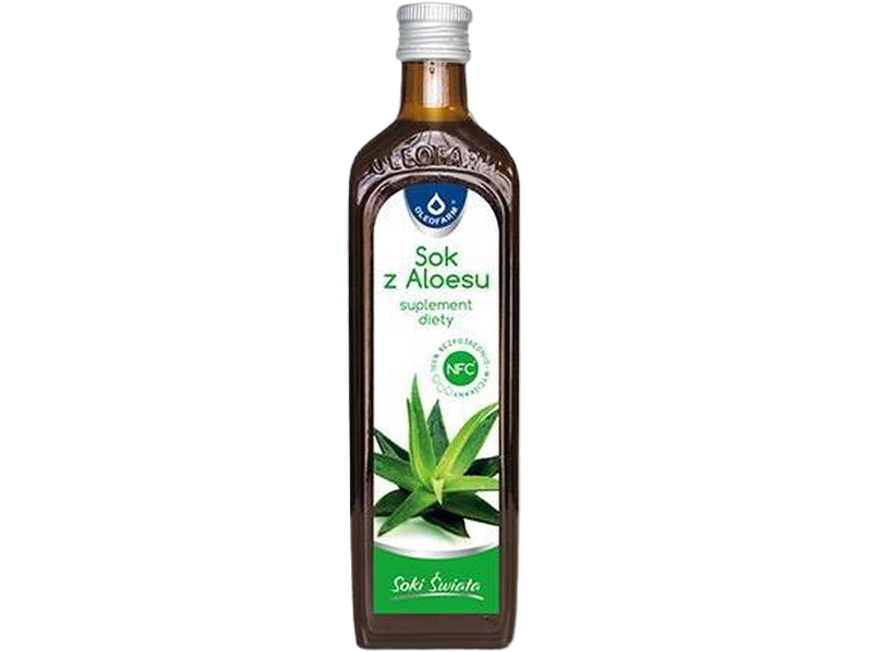 Oleofarm 100% sok z aloesu, płyn, 500 ml