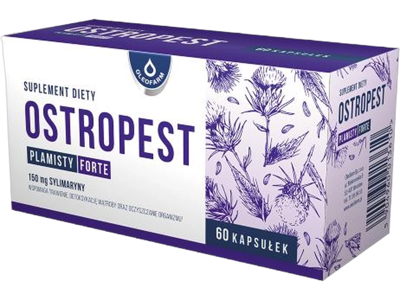 Oleofarm Ostropest plamisty, kapsułki, 150 mg, 60 kaps.