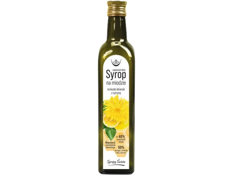 OLEOFARM Syrop na miodzie mniszek lekarski z cytryną, 250 ml