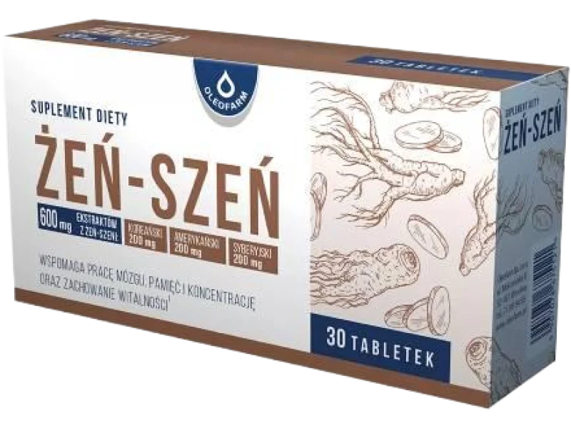 OLEOFARM Żeń-szeń, tabletki, 30 szt.