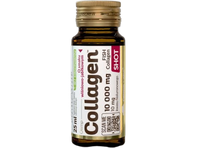 Olimp Collagen shot, smak wiśniowo-jabłkowy, płyn, 25 ml