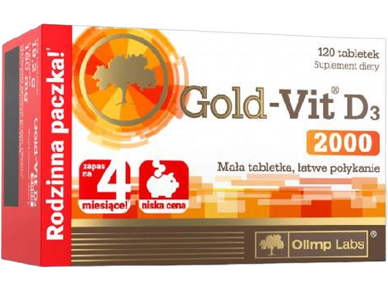 Olimp Gold-Vit D3, tabletki, 50 µg, 120 tabl.