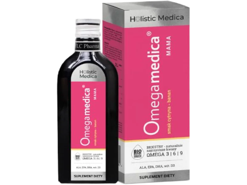 OMEGAMEDICA Mama smak cytryna-banan, płyn, 250 ml