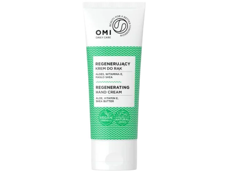 OMI Regenerujący krem do rąk z aloesem, witaminą E i masłem shea, 75 ml