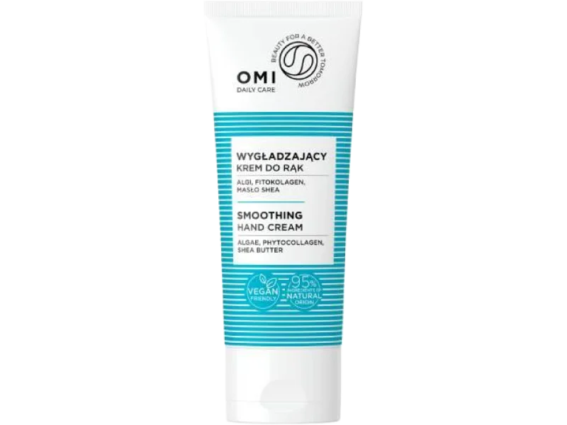 OMI Wygładzający krem do rąk z algami, fitokolagenem i masłem shea, 75 ml