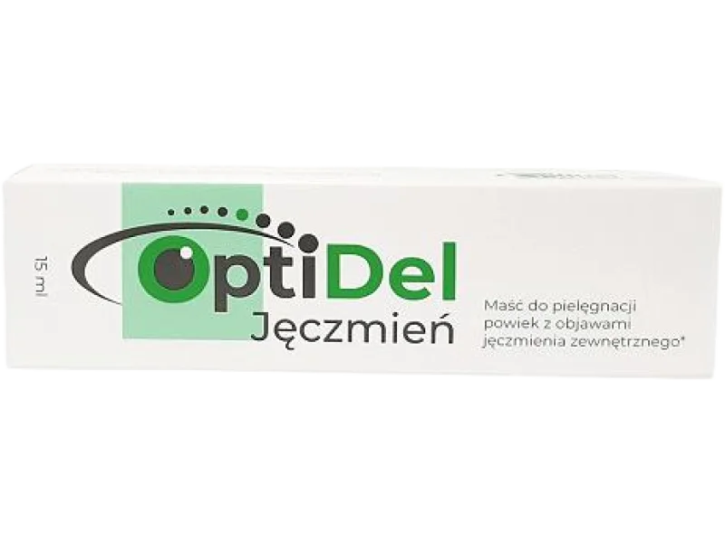 OptiDel Jęczmień Maść do pielęgnacji skóry powiek, 15 ml