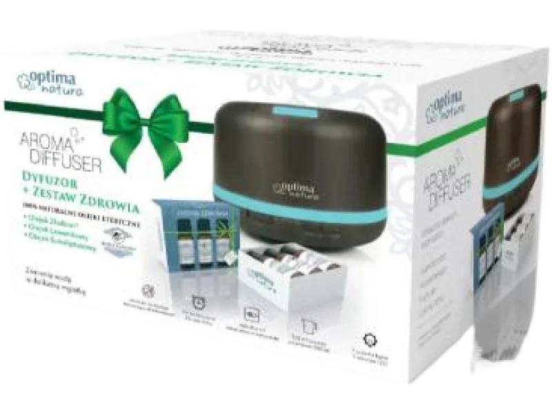OPTIMA NATURA Dyfuzor + Zestaw zdrowia, olejek, 10 szt.