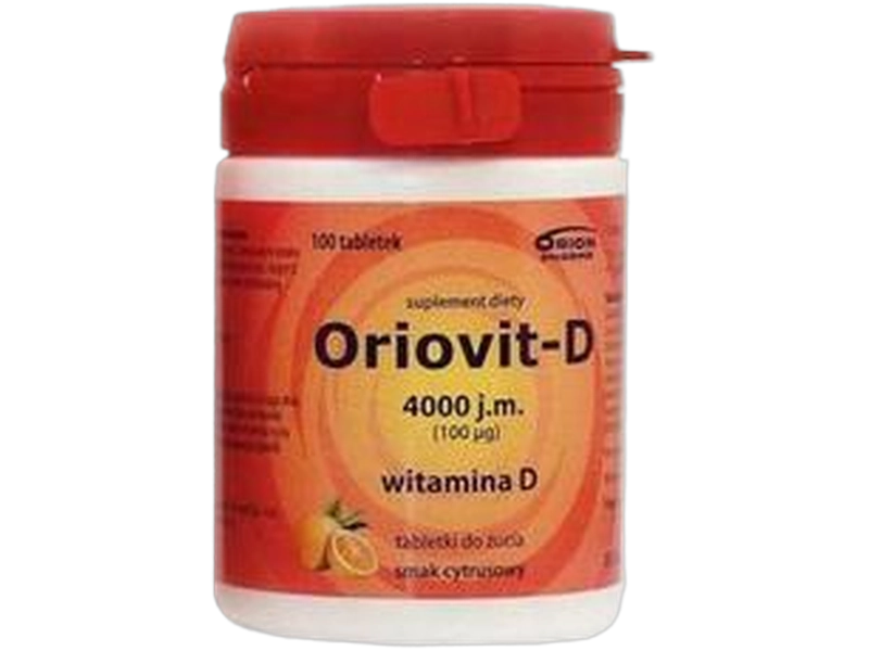 Oriovit-D, tabletki do żucia, 4000 j.m., 100 tabl.