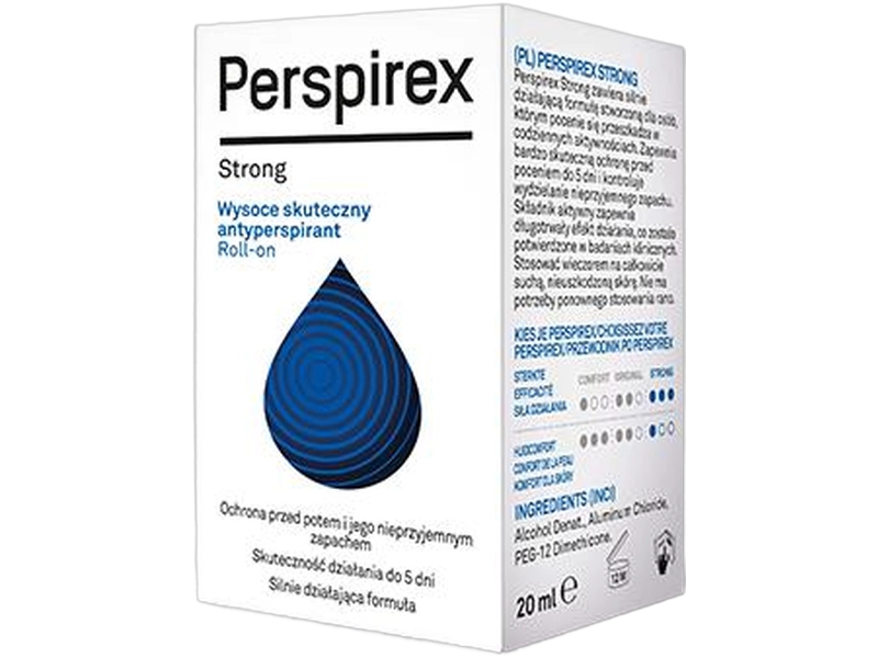 Orkla Care Antyperspirant Perspirex Strong, roll-on, 20 ml