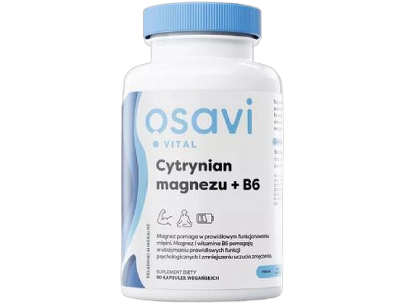 OSAVI Vital cytrynian magnezu + B6, kapsułki, 90 kaps.
