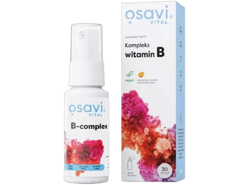 OSAVI Vital kompleks witamin B, smak pomarańczowy, spray, 25 ml