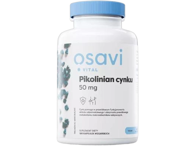 OSAVI Vital pikolinian cynku, kapsułki, 10 mg, 180 szt.