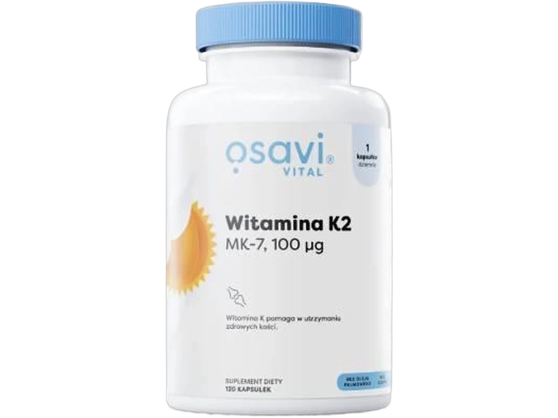 OSAVI Vital witamina K2 MK-7, kapsułki miękkie, 100 µg, 120 kaps.
