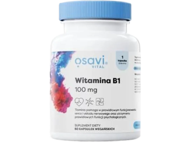 Osavi Witamina B1, kapsułki, 100 mg, 60 kaps.