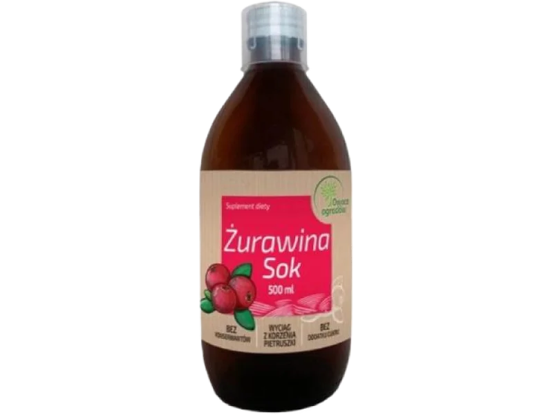 Owoce Ogrodów Sok Żurawina, płyn, 500 ml