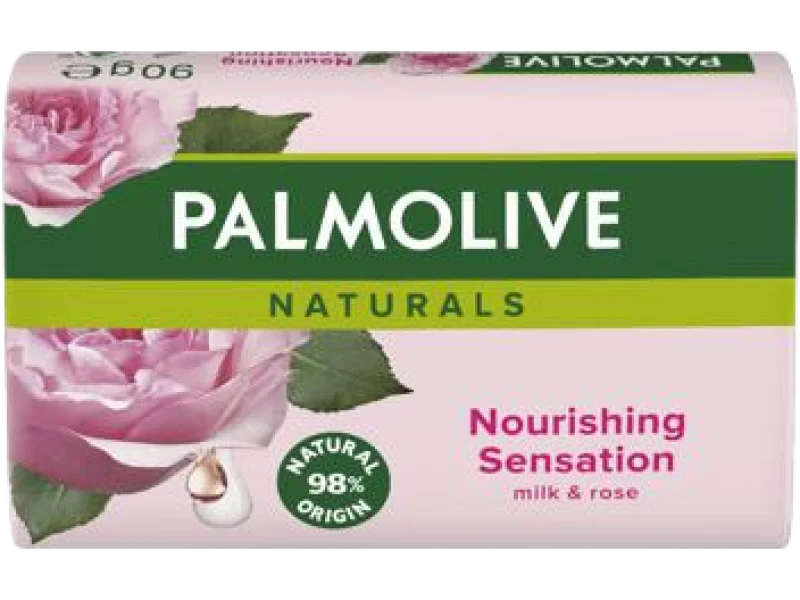 PALMOLIVE NATURALS Mleko i Róża, mydło, 90 g