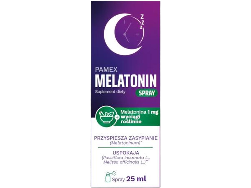 Pamex Melatonin, spray, 1 mg, 25 ml