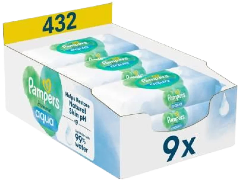 Pampers Harmonie Aqua, chusteczki, 48 szt.