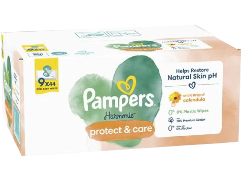 Pampers Harmonie Protect&Care, chusteczki, 44 szt.