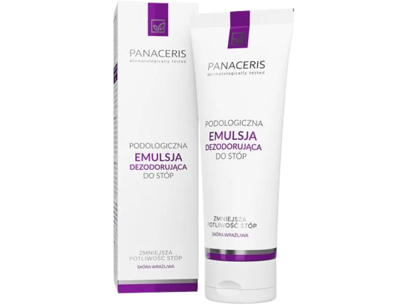 Panaceris podologiczna dezodorująca do stóp, emulsja, 75 ml