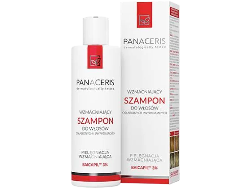 Panaceris szampon do włosów wzmacniający osłabionych i wypadających, 200 ml