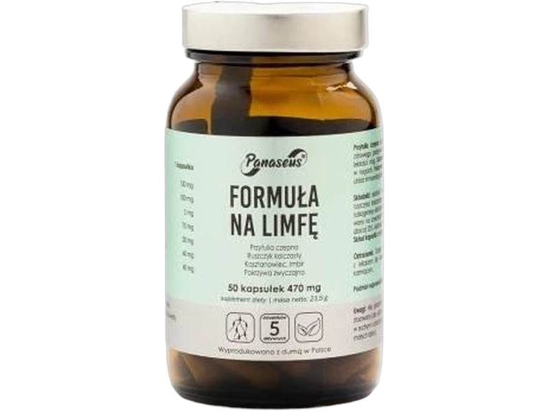 Panaseus Formuła na limfę, kapsułki, 50 kaps.