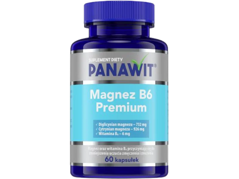 PANAWIT Magnez B6 premium, kapsułki, 60 kaps.