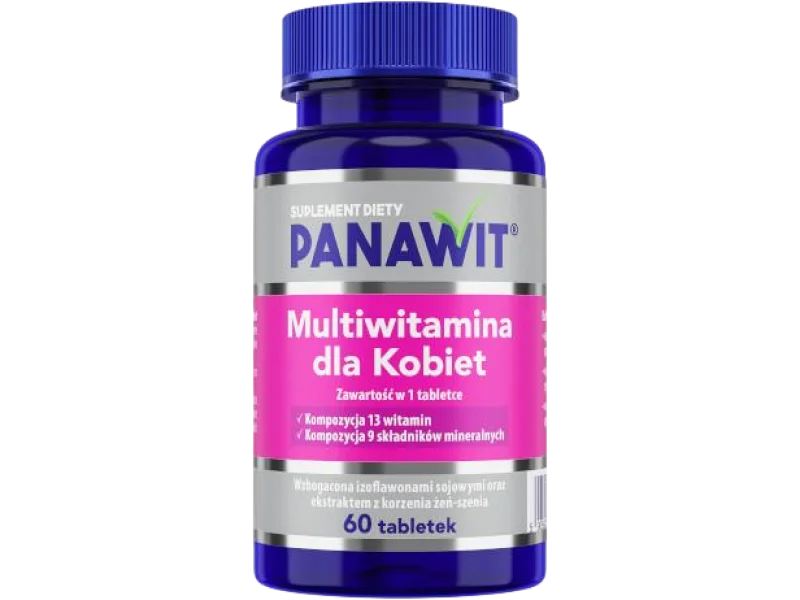 PANAWIT Multiwitamina dla kobiet, tabletki, 60 tabl.