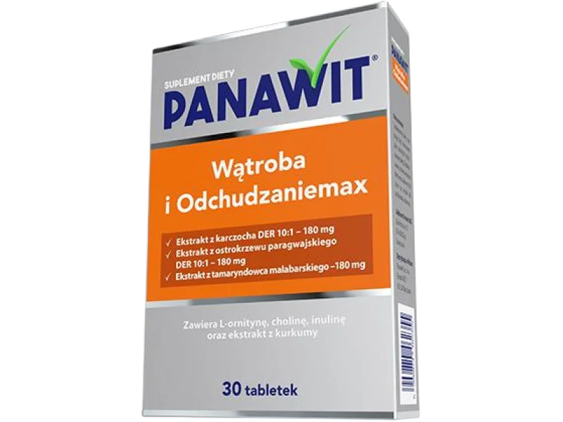 Panawit Wątroba i Odchudzaniemax, tabletki, 30 tabl.
