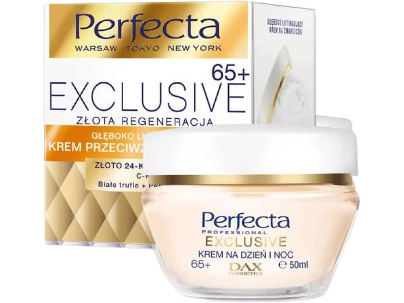 PERFECTA Exclusive Złota Regeneracja Krem przeciwzmarszczkowy 65+, 50 ml
