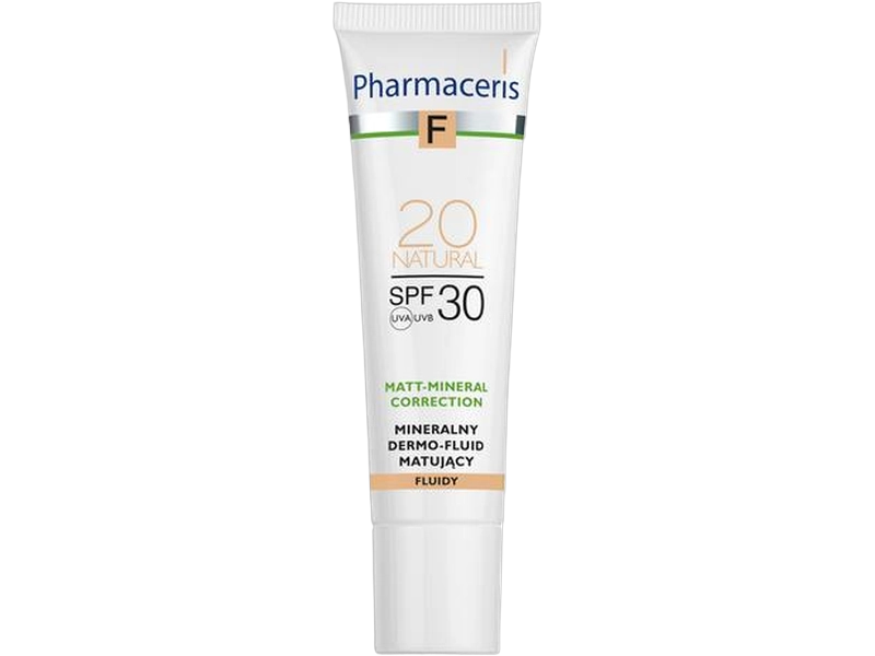 Pharmaceris F mineralny dermo-fluid matujący 20 natural SPF 30, 30 ml