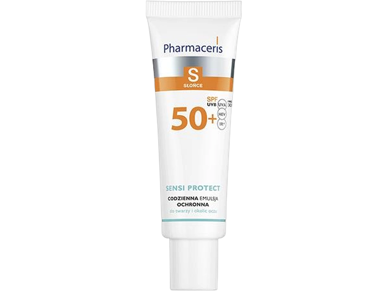 Pharmaceris S codzienna emulsja ochronna do twarzy i okolic oczu SPF50+, 50 ml
