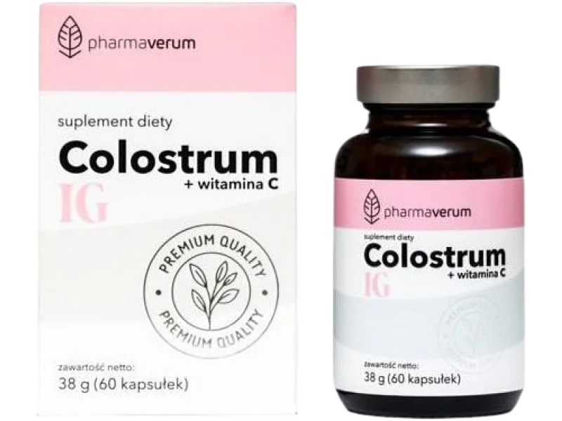 Pharmaverum Colostrum + witamina C, kapsułki, 60 kaps.