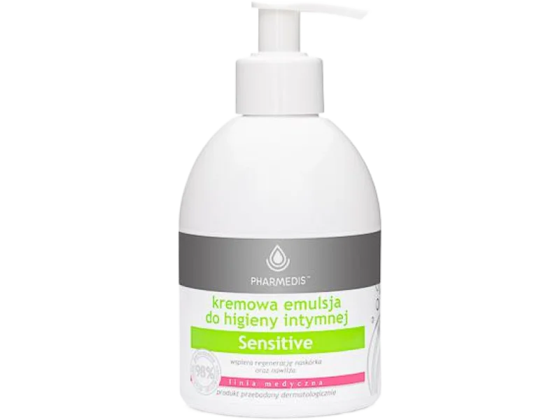 PHARMEDIS Sensitive Kremowa emulsja do higieny intymnej, 300 ml