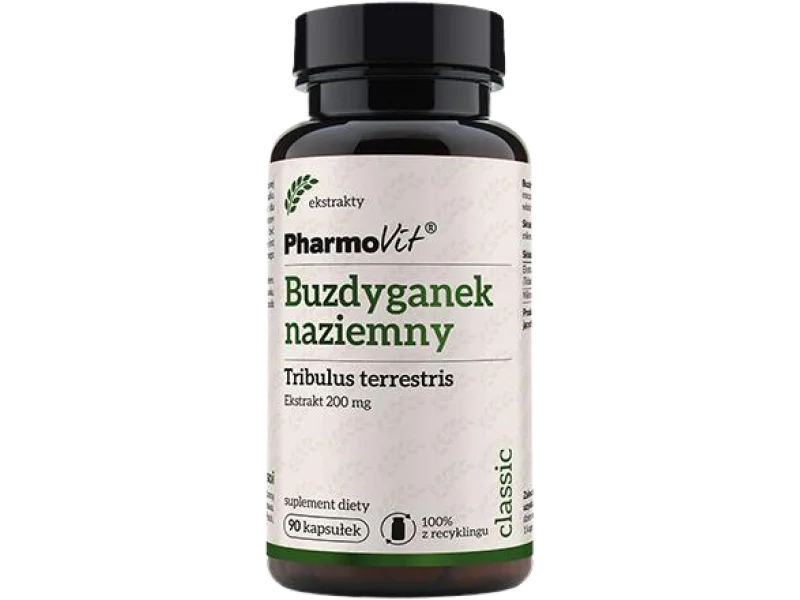 PHARMOVIT Buzdyganek naziemny, kapsułki, 200 mg, 90 kaps.