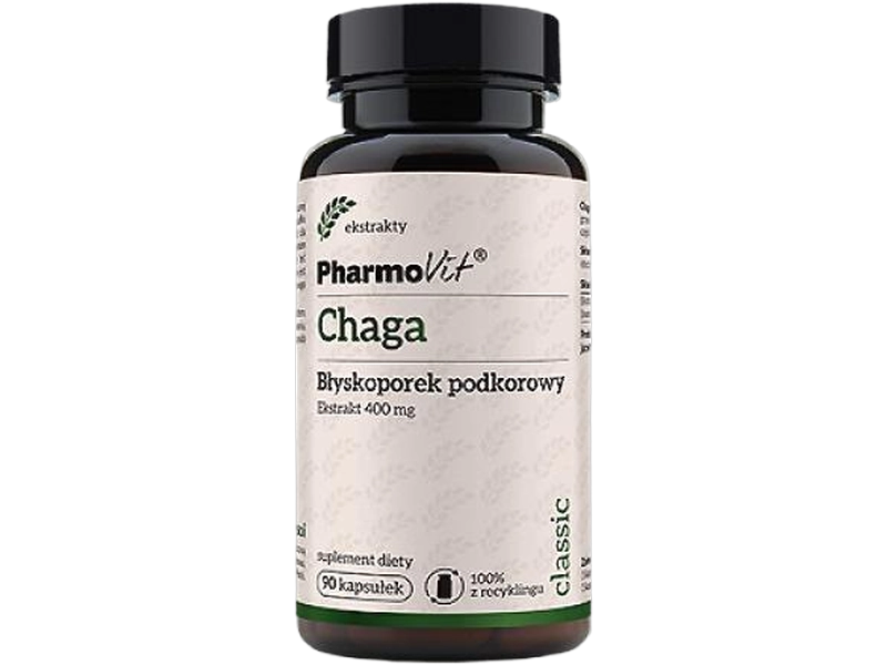 Pharmovit Chaga 4:1, kapsułki, 400 mg, 90 kaps.