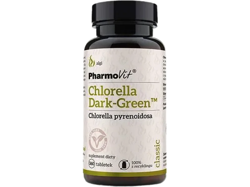 Pharmovit Chlorella Dark-Green, tabletki, 250 mg, 360 tabl.