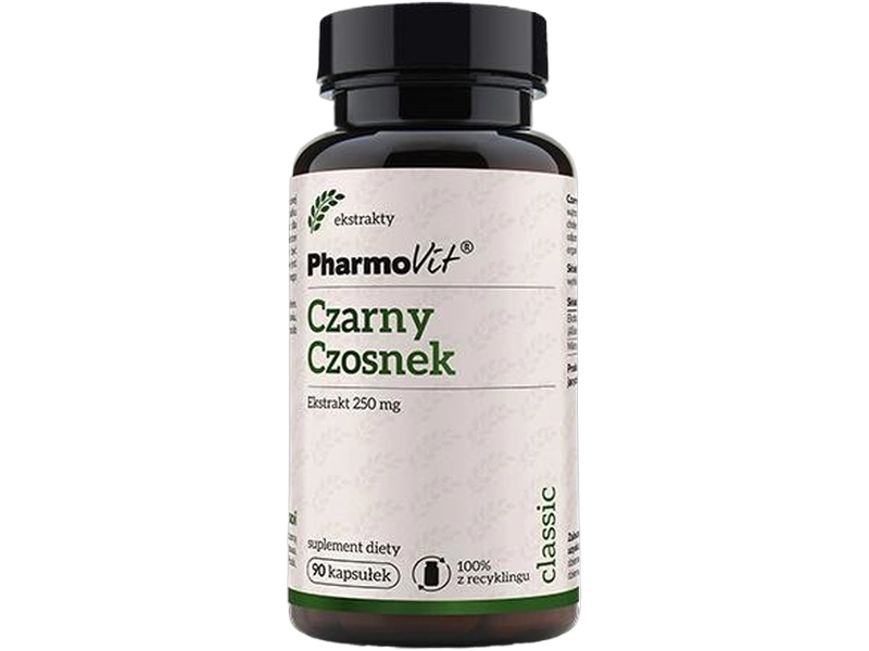 Pharmovit czarny czosnek ekstrakt 4:1, kapsułki, 250 mg, 90 kaps.