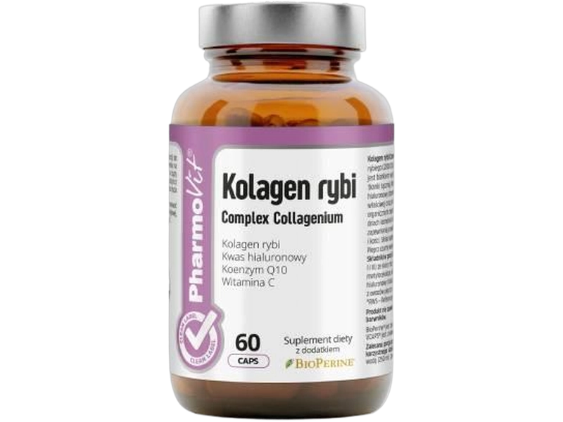 Pharmovit kolagen rybi complex collagenium, kapsułki, 60 kaps.