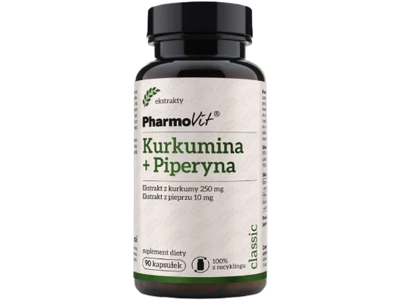 Pharmovit Kurkumina + piperyna, kapsułki, 90 kaps.