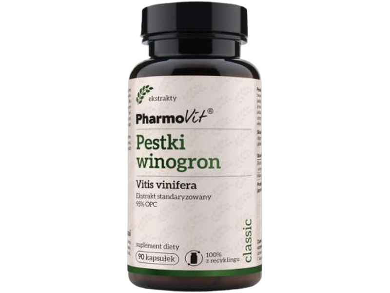 Pharmovit pestki winogron, kapsułki, 90 kaps.