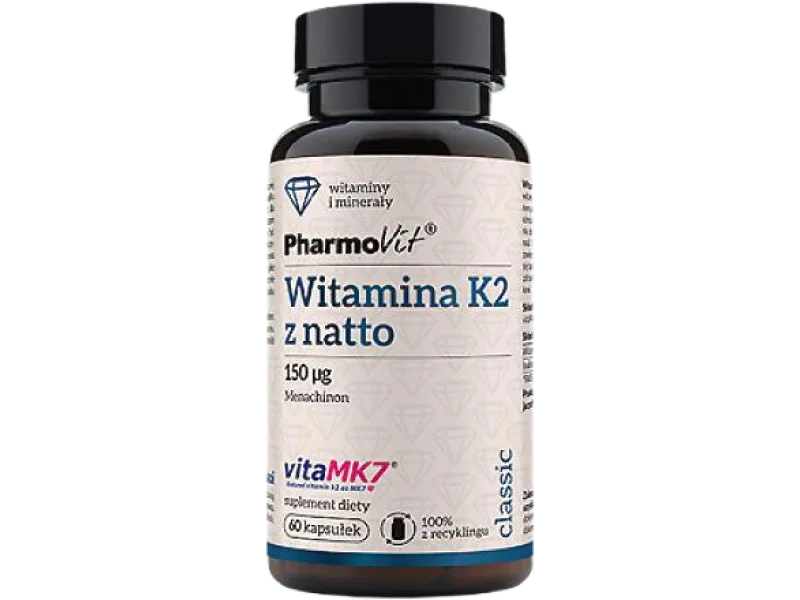 PHARMOVIT Witamina K2 z natto, kapsułki, 150 µg, 60 kaps.
