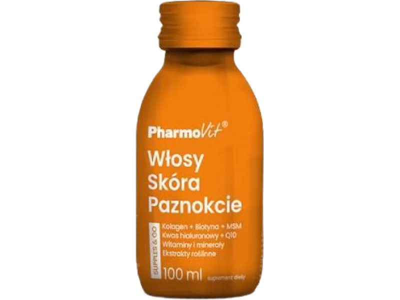 PHARMOVIT Włosy Skóra Paznokcie Supples & Go, płyn, 100 ml