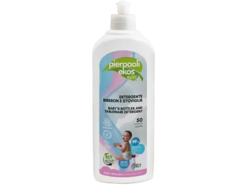 Pierpaoli Ekos Baby Płyn do mycia butelek i smoczków bezzapachowy, 500 ml